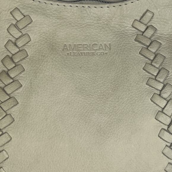 AMERICAN LEATHER Co Bone Smooth Leather Crossbody Handbag ALC2323S Hobo - Picture 3 of 15